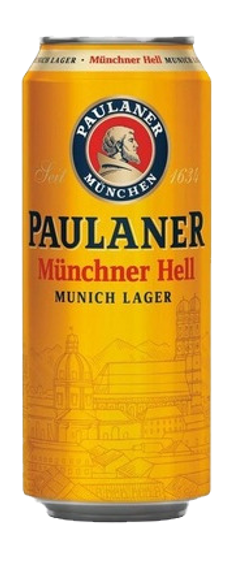 Paulaner Munchner Hell — 0.5 litres, can