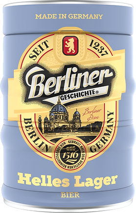 5L Berliner Geschichte Helles Lager — 5 litres, mini-keg