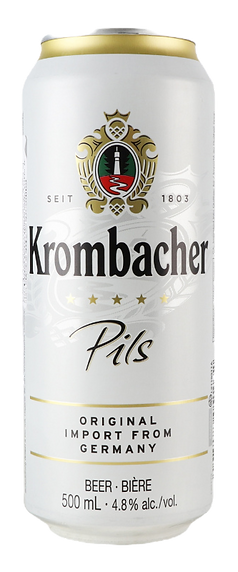 Krombacher Pils — 0.5 litres, can