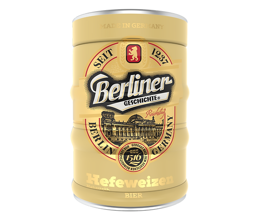 5L Berliner Geschichte Hefeweizen — 5 litres, mini-keg