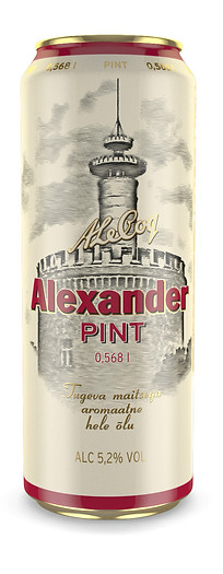 Alexander Lager — 0.568 litres, can