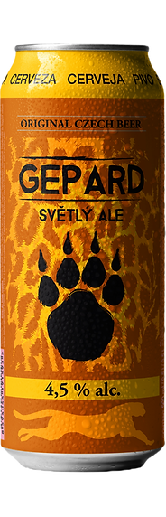 Gepard svetly ale — 0.5 litres, can
