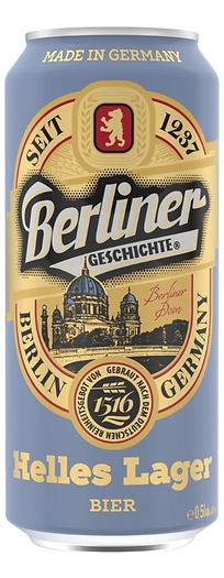 Berliner Geschichte Helles Lager — 0.5 litres, can
