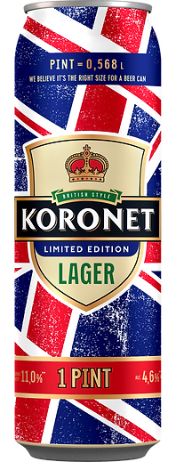 KORONET LAGER — 0.568 litres, CAN