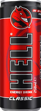 HELL Classic energy drink — 0.25 litres, can