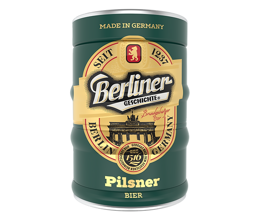 5L Berliner Geschichte Pilsner — 5 litres, mini-keg